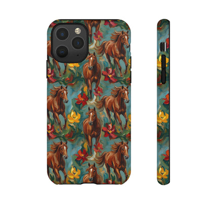 Oil Painted Horses Tough Case