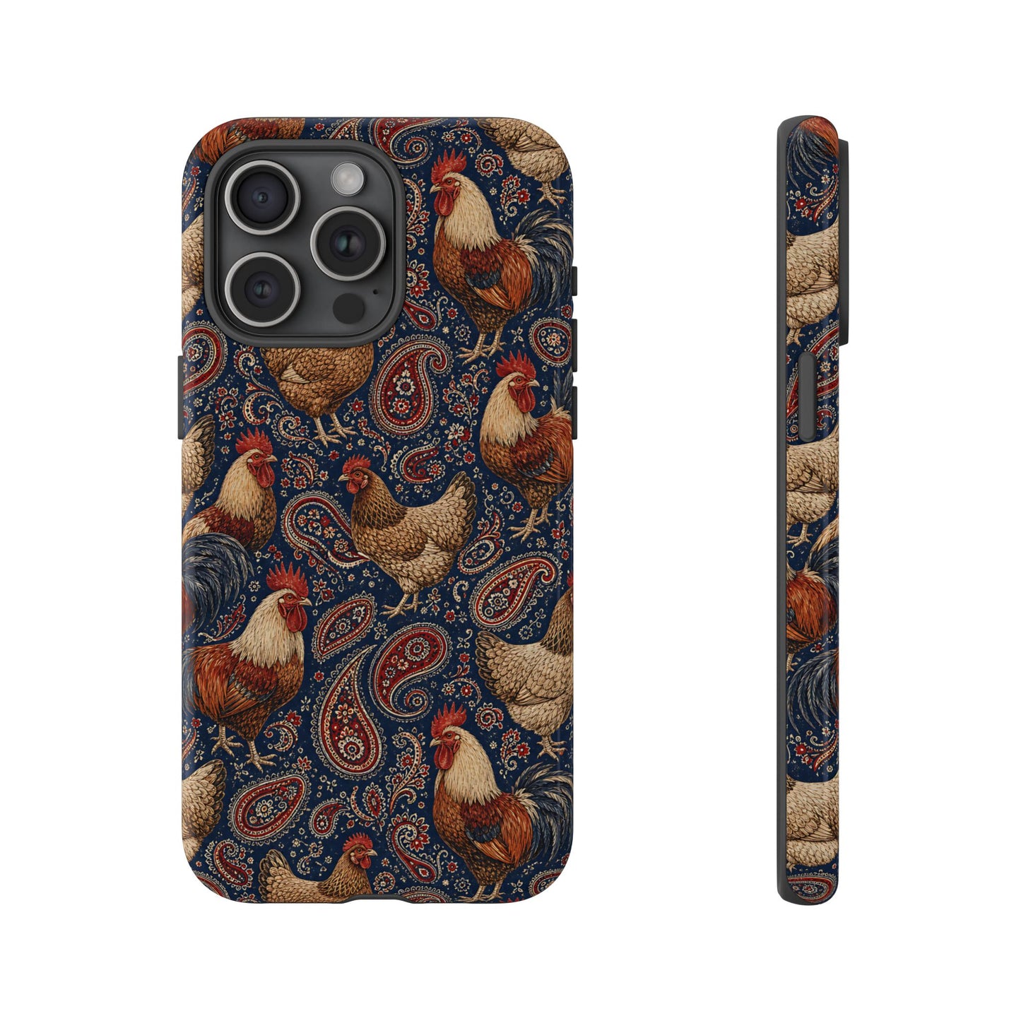 Patriotic Paisley Chickens Tough Case