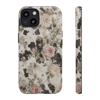 Floral Cowhide Tough Case
