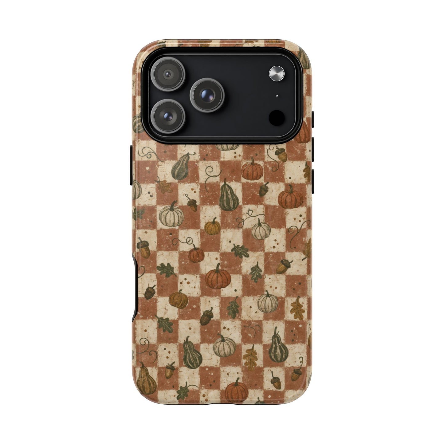 Pumpkin Checker Magnetic Case