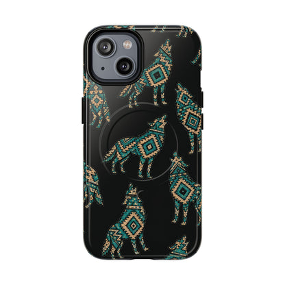 Turquoise Wolf Magnetic Case