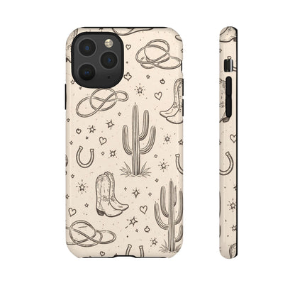 Cowgirl Doodles Tough Case