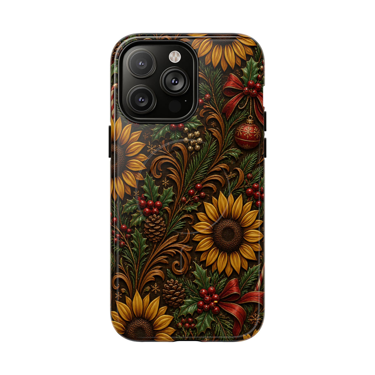 Christmas Sunflowers Magnetic Case