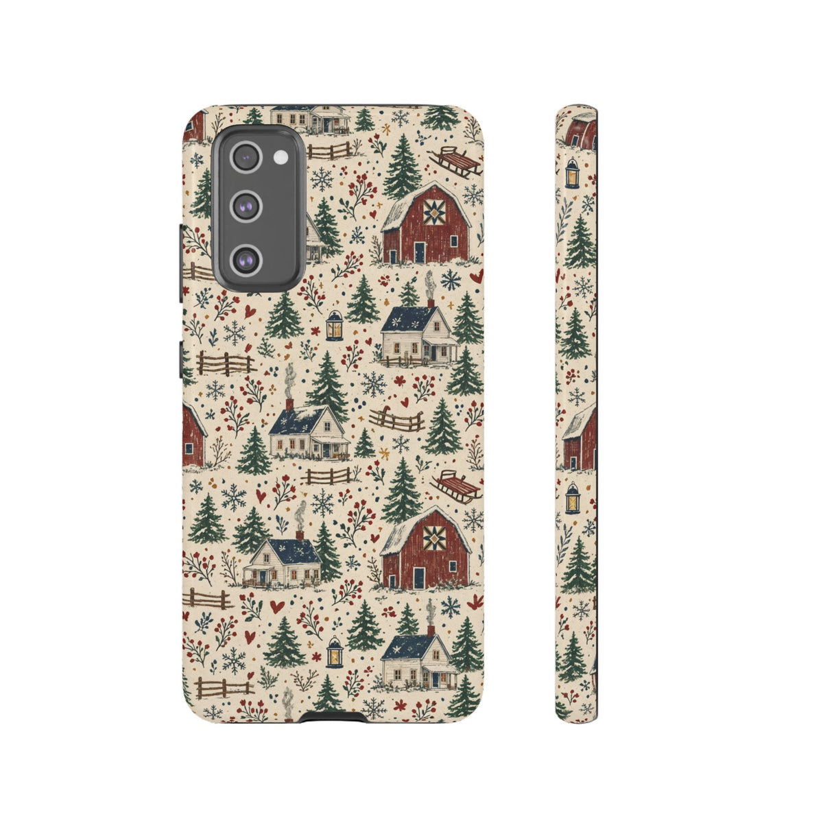 Snowy Farmstead Tough Case