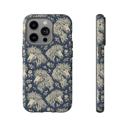 Floral Horses Tough Case