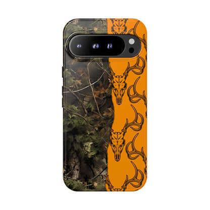 Camo Deer Skulls Orange Tough Case
