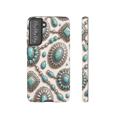 Turquoise Silver Concho Tough Case