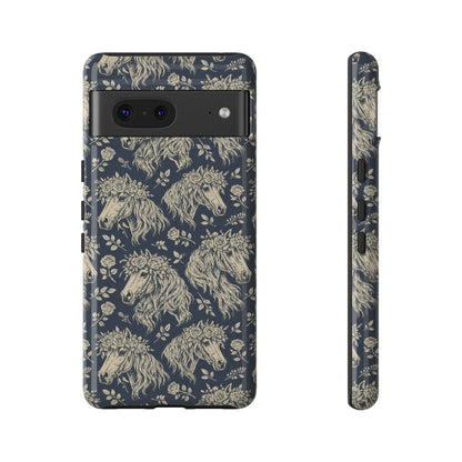 Floral Horses Tough Case