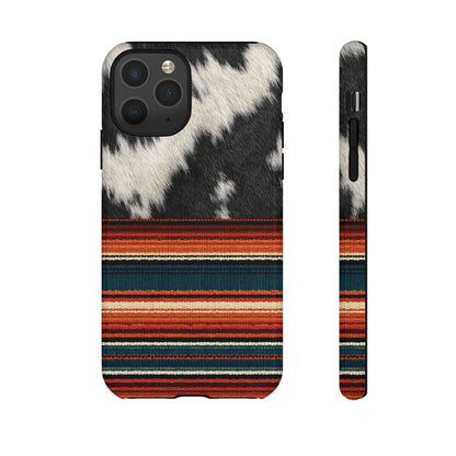 Cowhide + Serape Stripe Tough Case