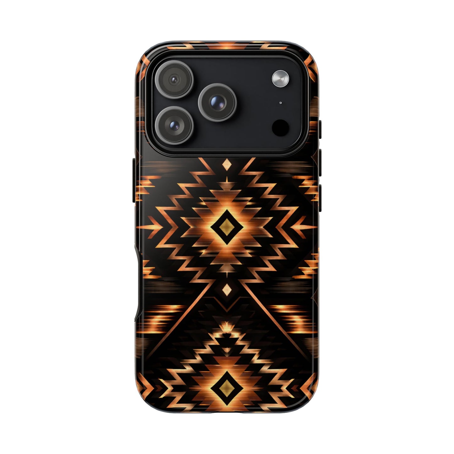 Black Gold Aztec Rug Tough Case
