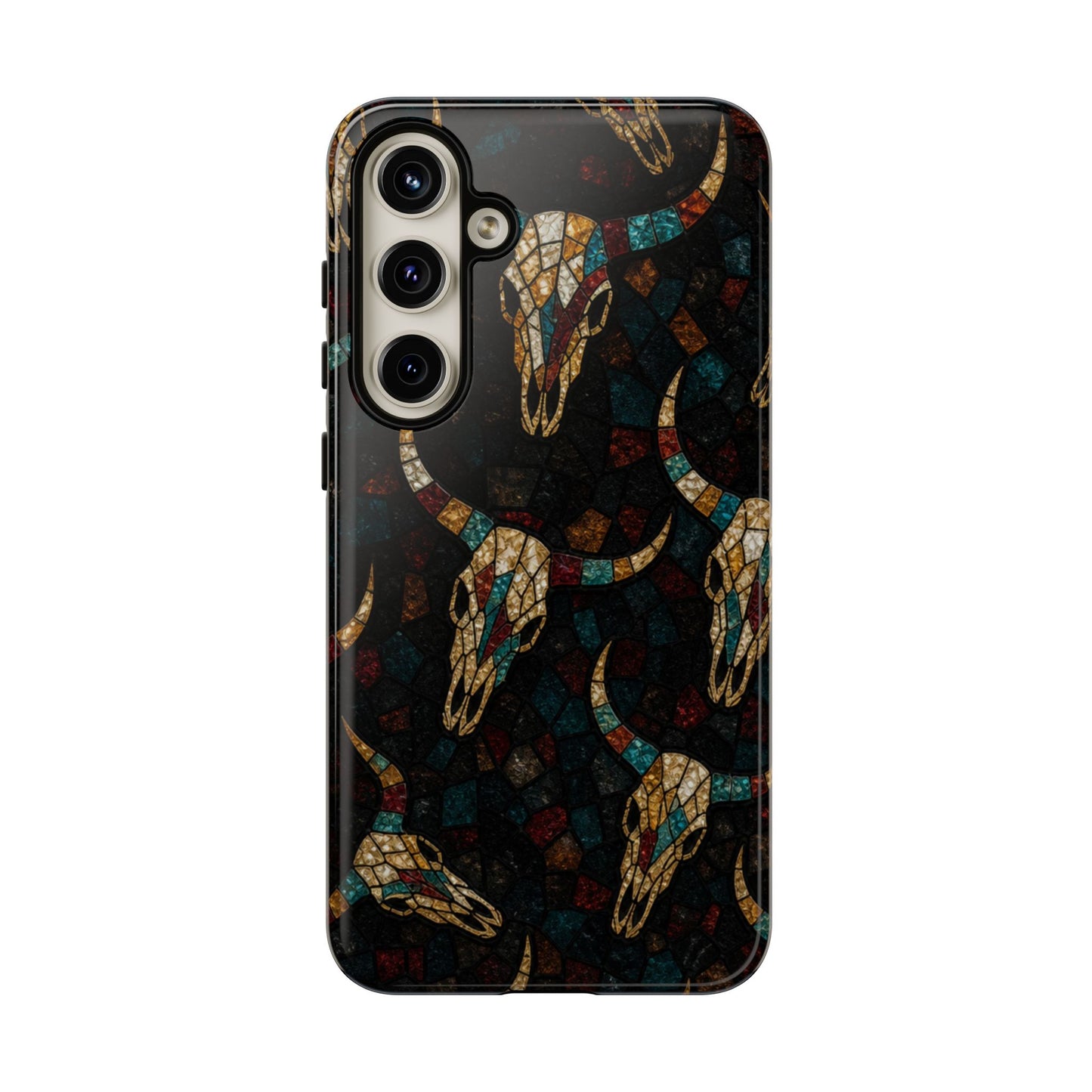 Stained Bull Skull Tough Case