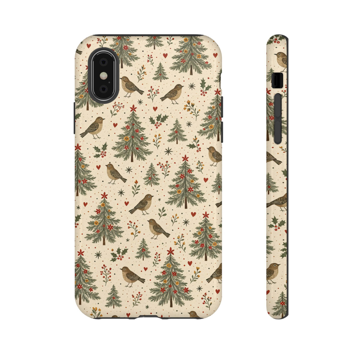 Folk Christmas Birds Tough Case