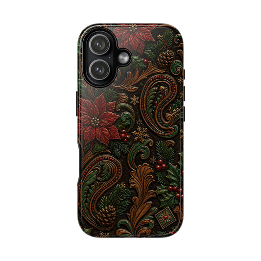 Carved Christmas Paisley Tough Case
