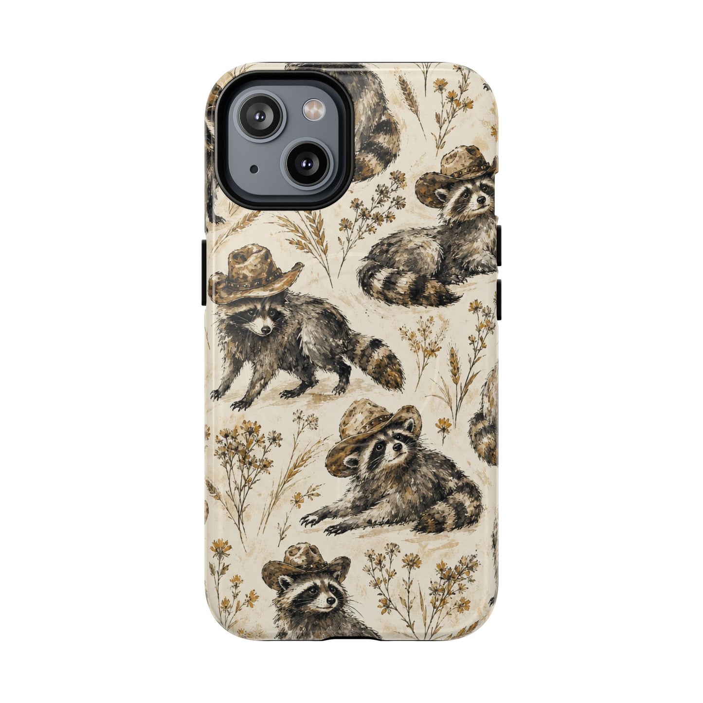 Vintage Raccoon Magnetic Case