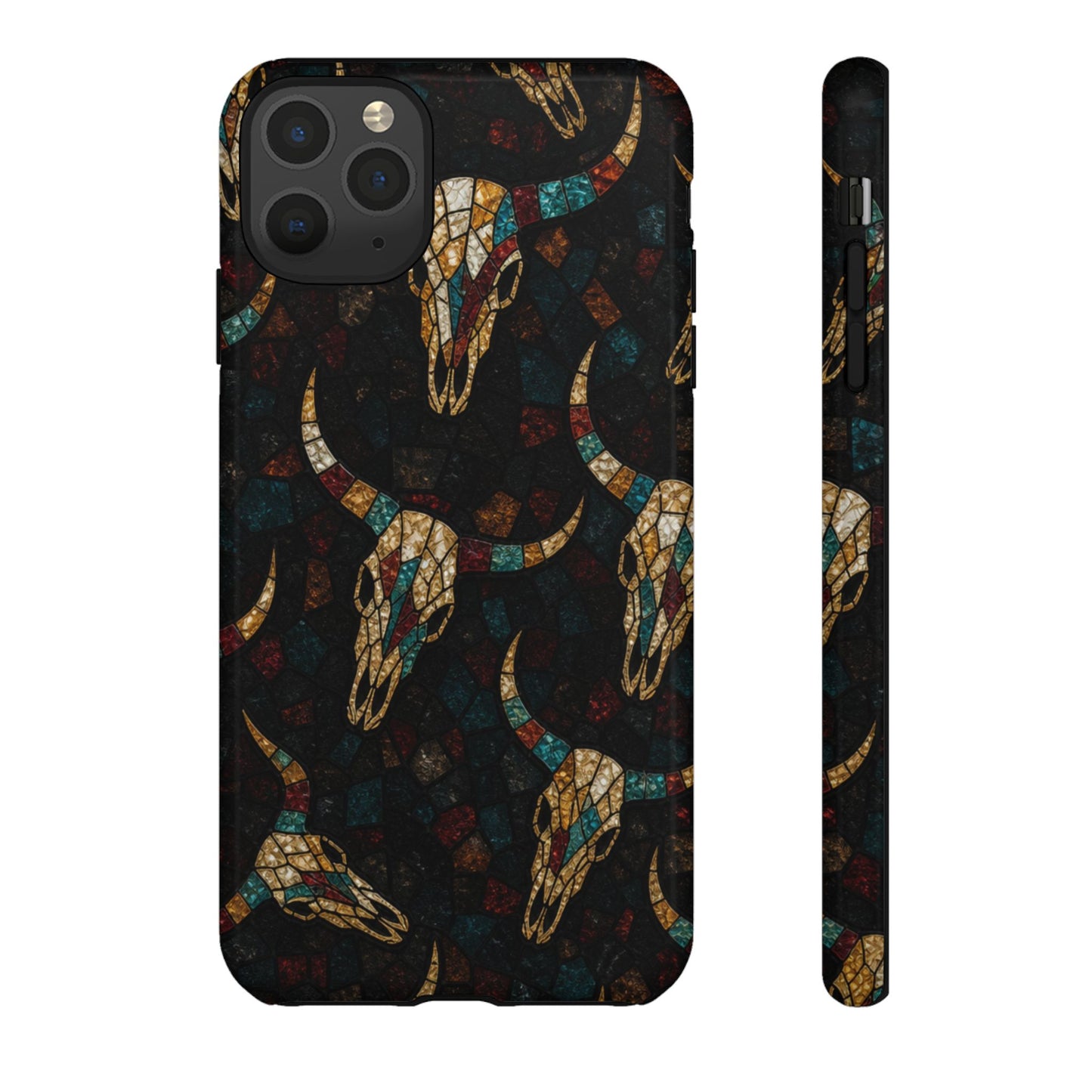 Stained Bull Skull Tough Case