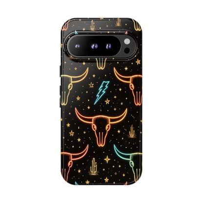 Neon Longhorns Tough Case