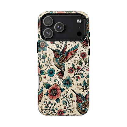 Retro Hummingbird Magnetic Case