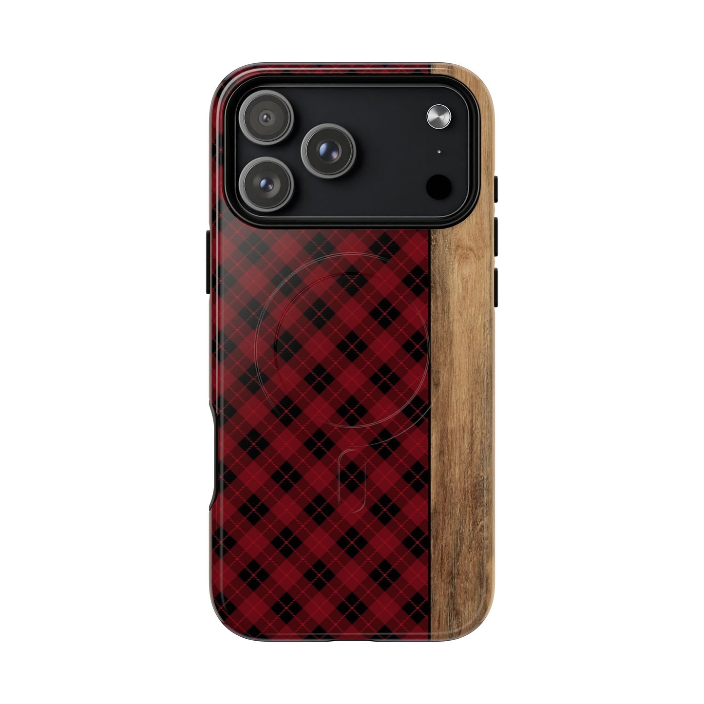 Red Plaid Magnetic Case