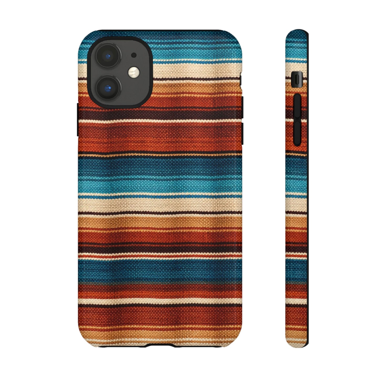 Turquoise + Orange Serape Tough Case