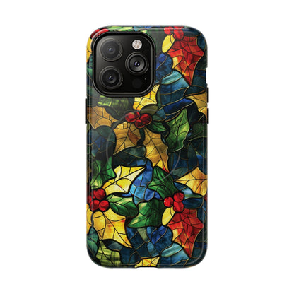 Stained Glass Holly Magnetic Case