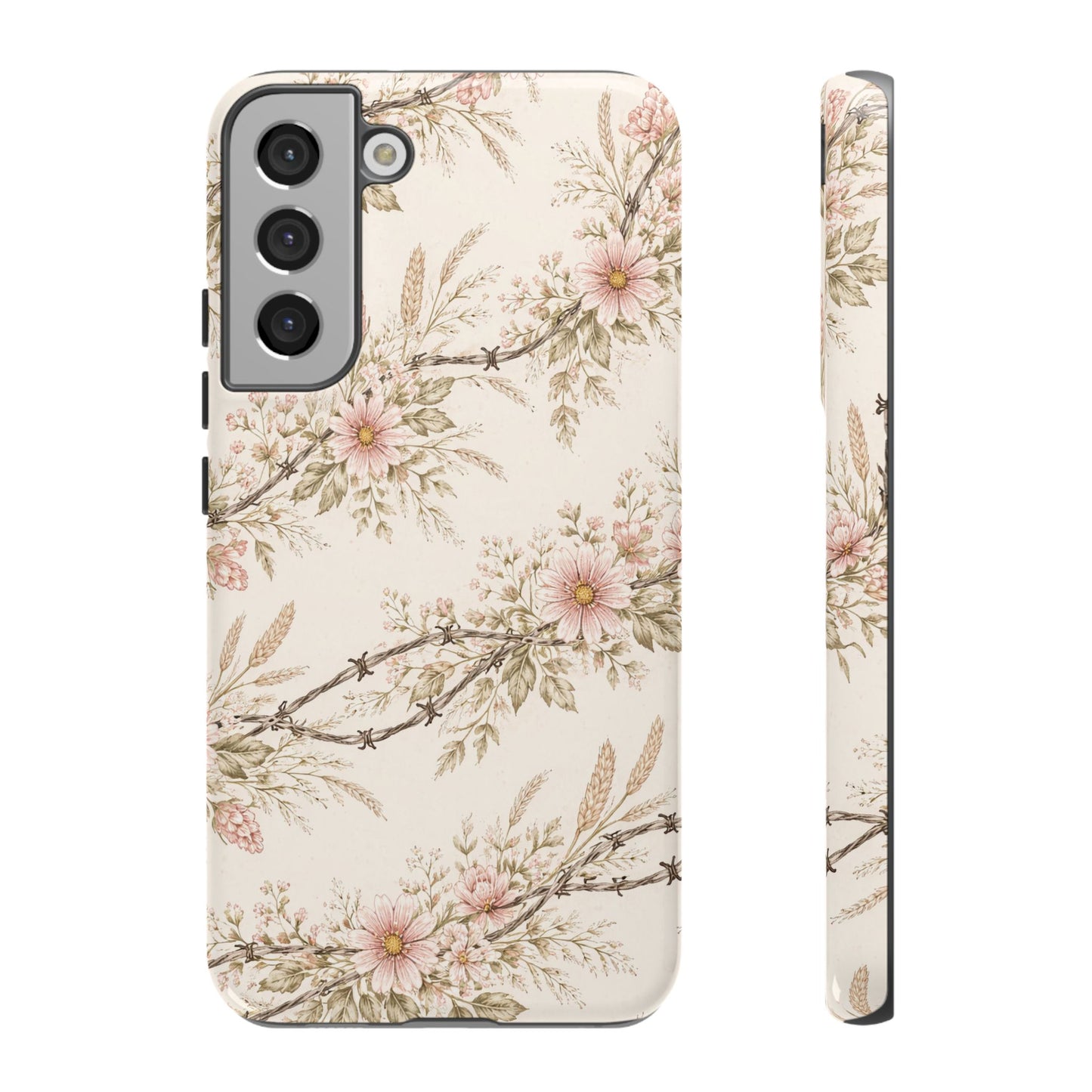 Floral Barbed Wire Tough Case