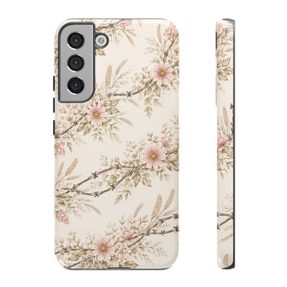 Floral Barbed Wire Tough Case