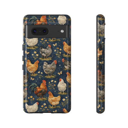 Indigo Chickens Tough Case