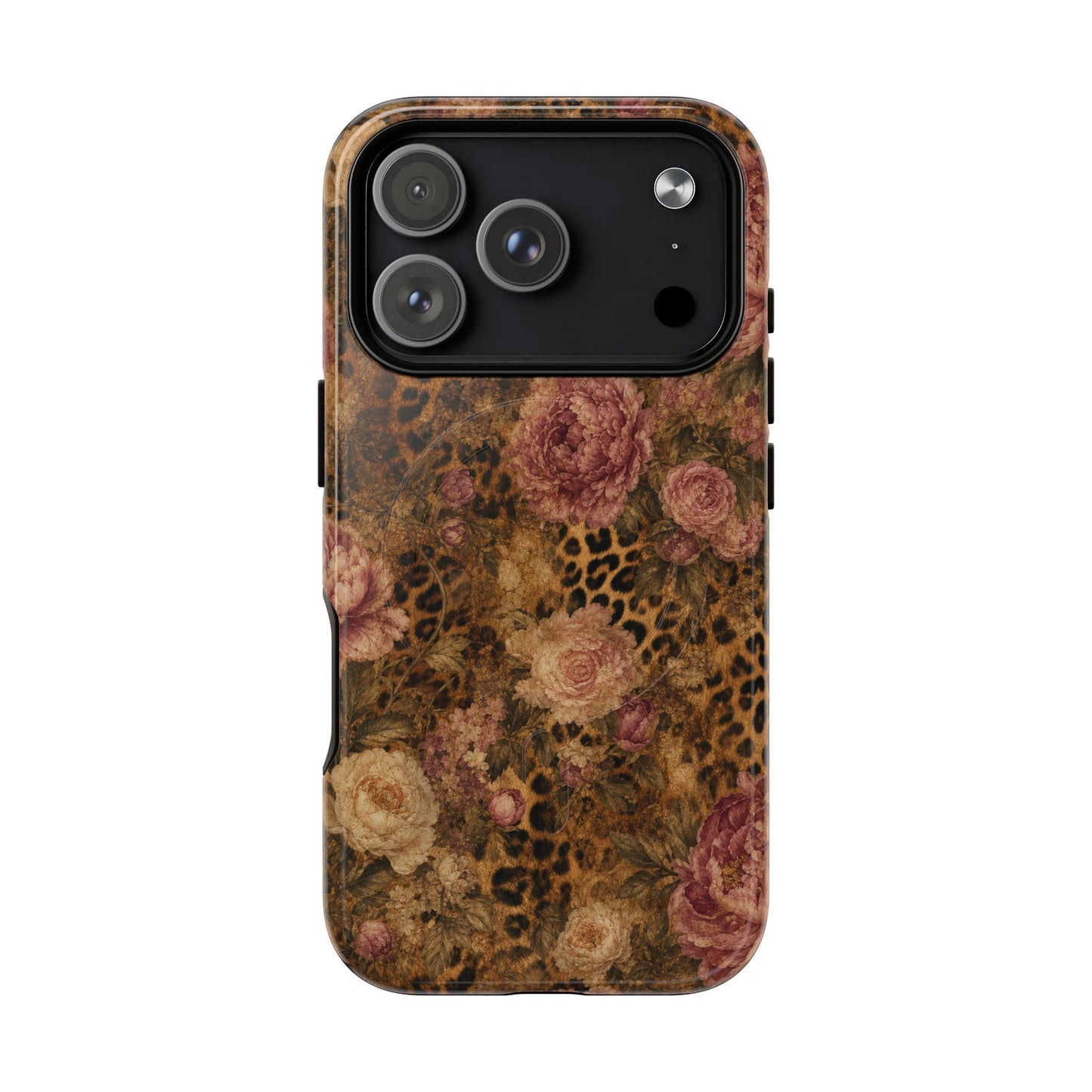 Leopard Floral Magnetic Case