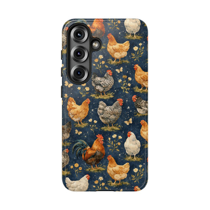 Indigo Chickens Tough Case