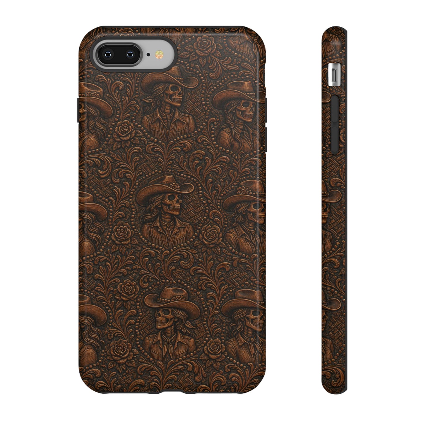 Tooled Skeleton Cowgirl Tough Case