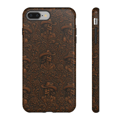 Tooled Skeleton Cowgirl Tough Case