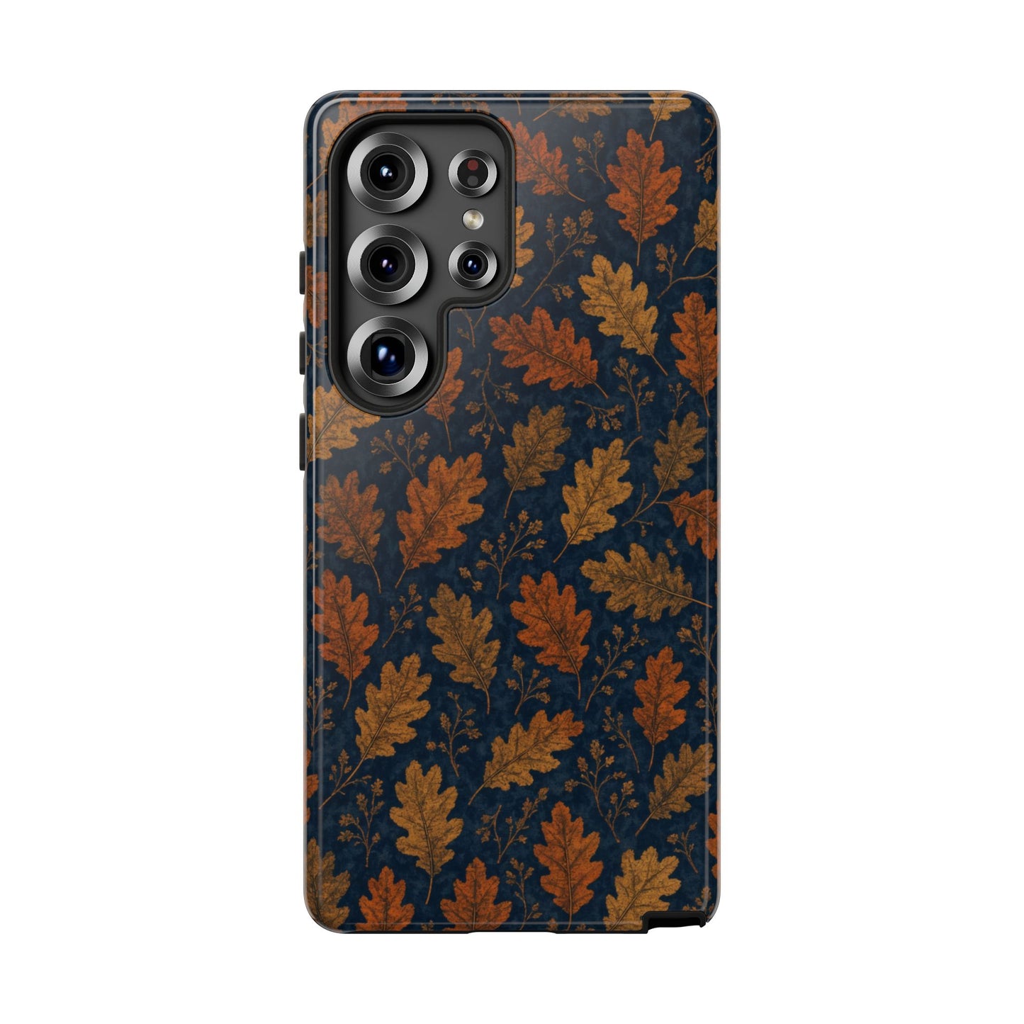 Navy Autumn Leaves Tough Case