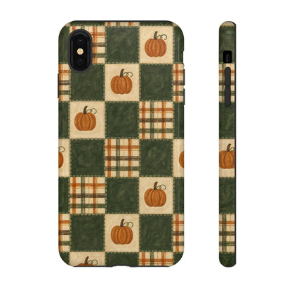 Pumpkin Check Quilt Tough Case