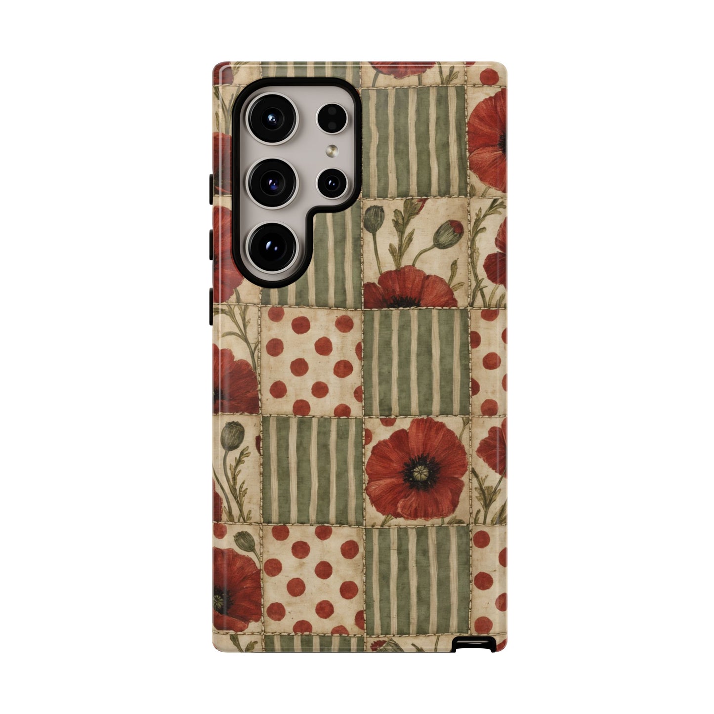 Poppy Patchwork Tough Case