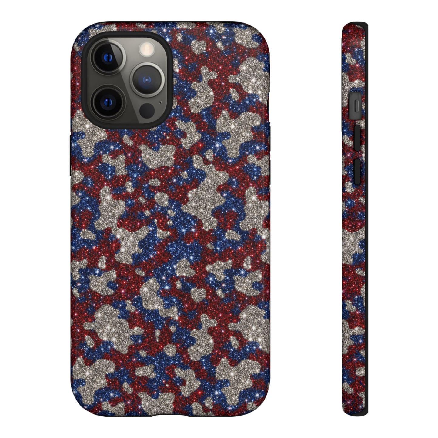 USA Cowhide Glitter Tough Case
