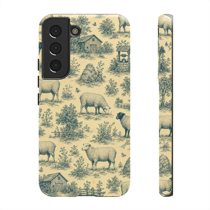 Sheep Toile Tough Case