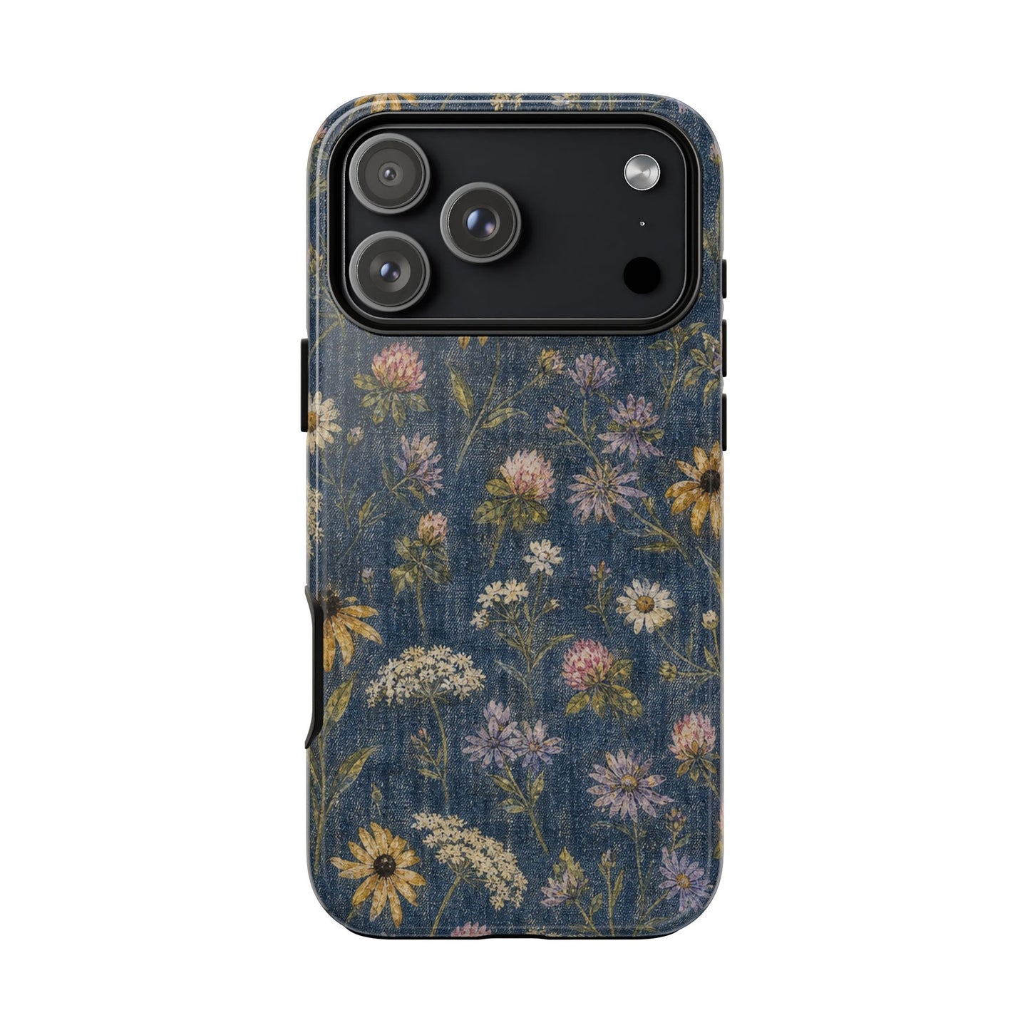 Denim Florals Tough Case