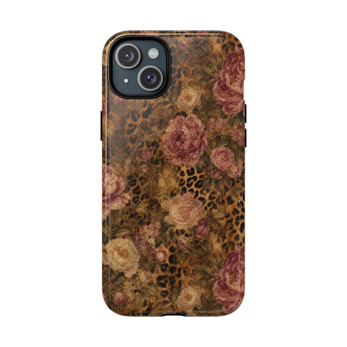 Leopard Floral Magnetic Case