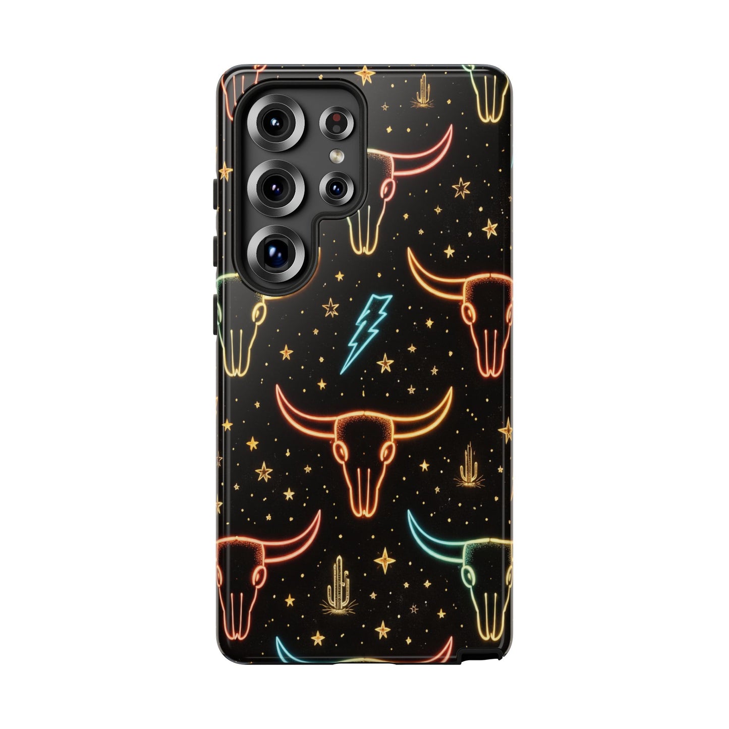 Neon Longhorns Tough Case
