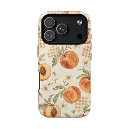 Peachy Gingham Magnetic Case