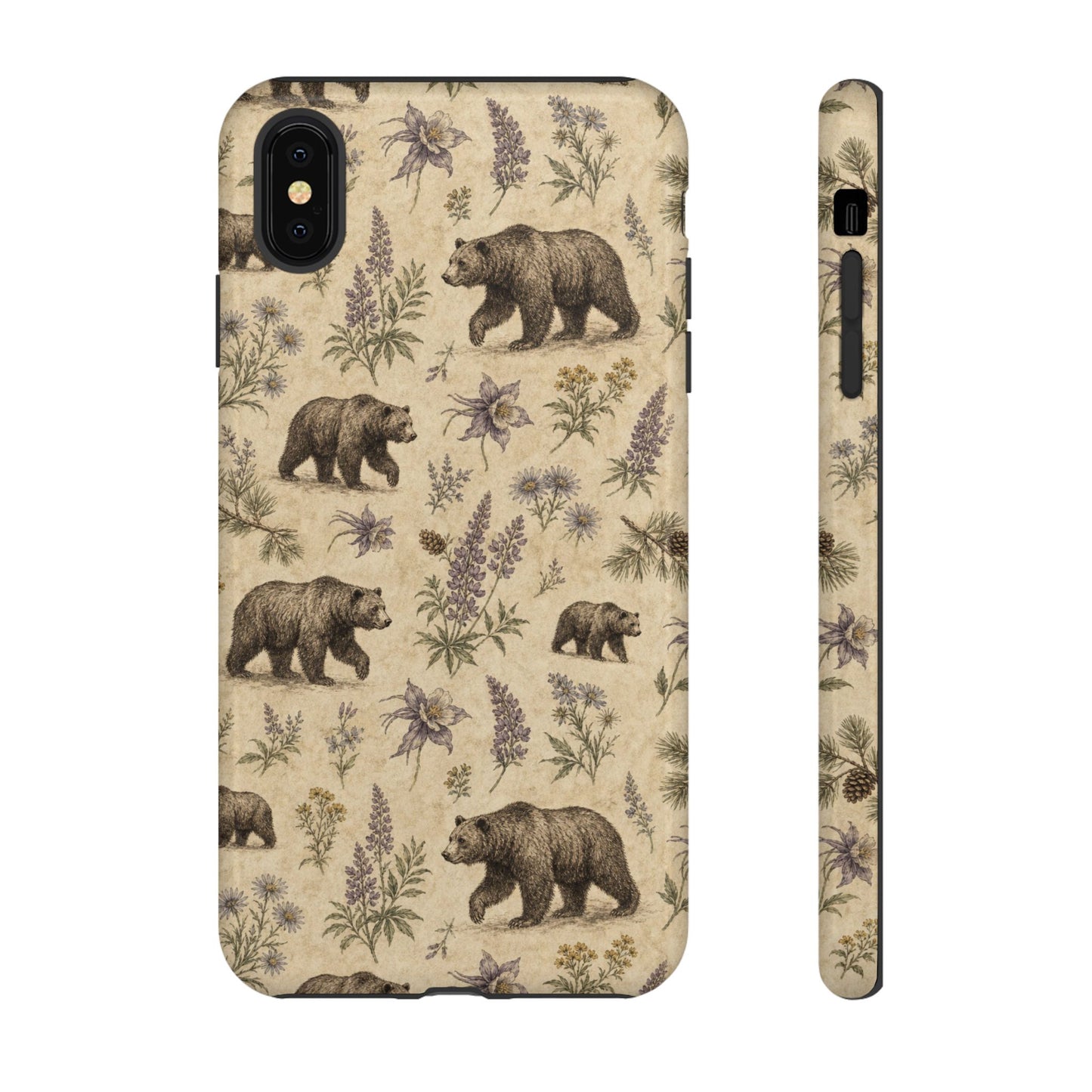 Floral Bear Tough Case