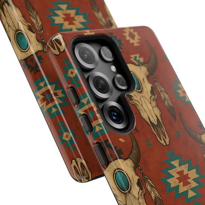 Aztec Skull Tough Phone Case