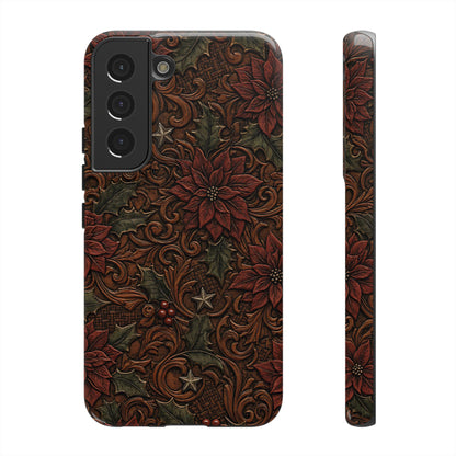 Tooled Poinsettia Tough Case