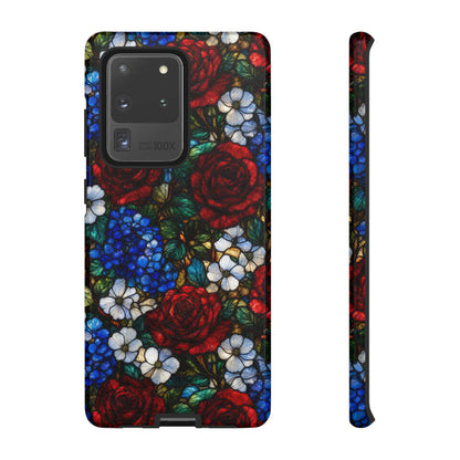 Patriotic Floral Glass Tough Case