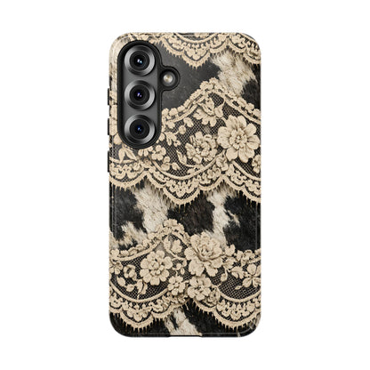 Cowhide Lace Tough Case