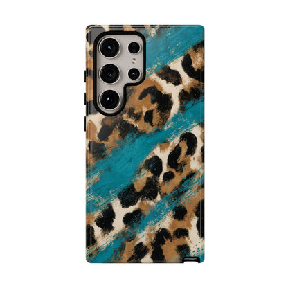 Turquoise Leopard Tough Case