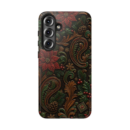 Carved Christmas Paisley Tough Case