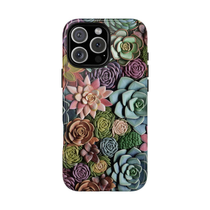 3d Succulent Flower Magnetic Case