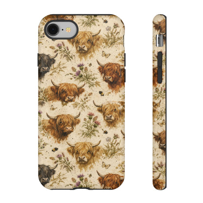 Cottage Core Highland Cows Tough Case