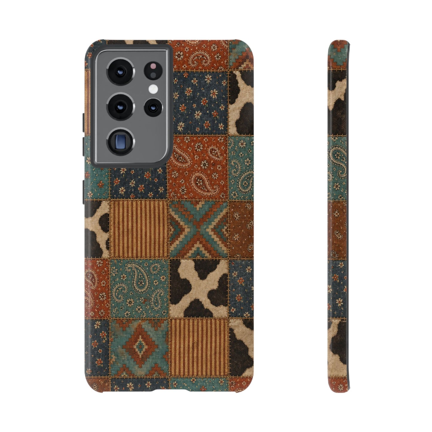 Turquoise Patchwork Tough Case